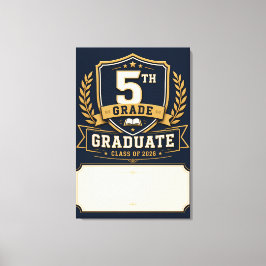 Lienzo Clase personalizada de graduados de 5º grado de 20