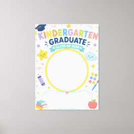 Lienzo Clase personalizada de graduados de jardín de infa