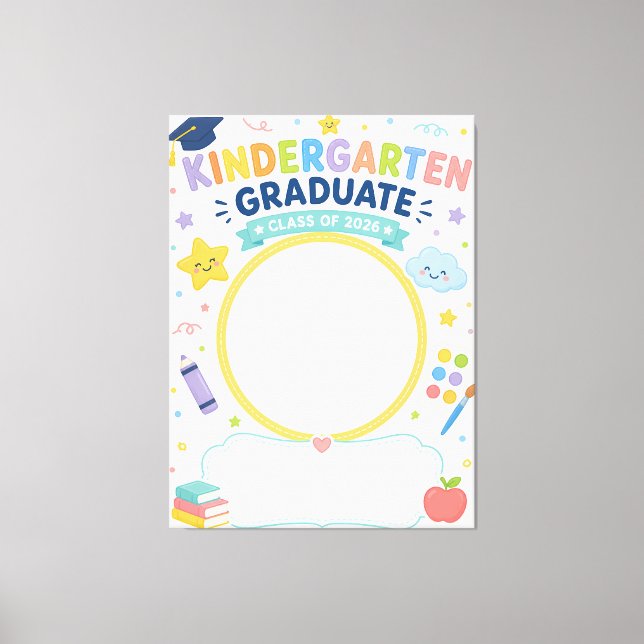 Lienzo Clase personalizada de graduados de jardín de infa (Anverso)