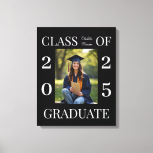 Lienzo Clase personalizada de la foto de graduación de 20