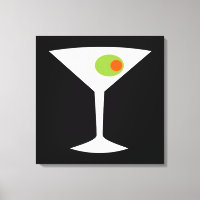 Clásica película Martini Canvas rayadas (más grand
