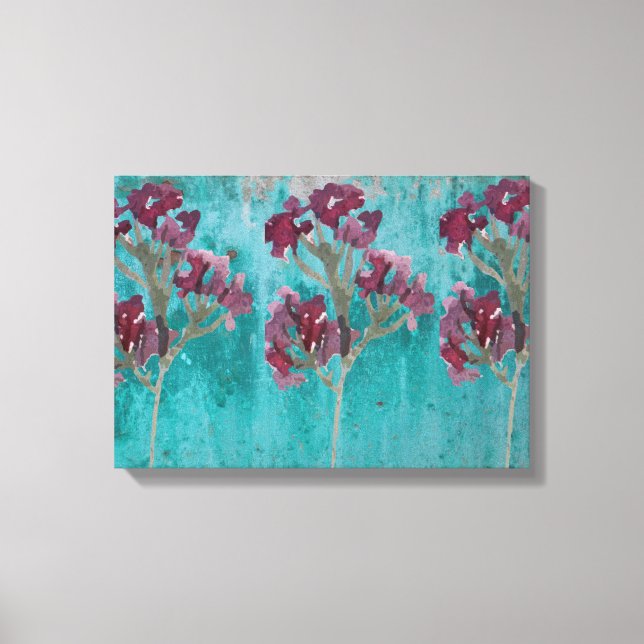 Lienzo Clásico Bluish and maroon Canvas Art (Anverso)