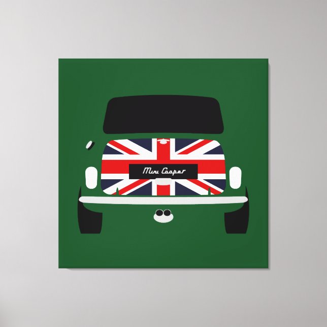 Lienzo Clásico original Union Jack Austin Mini Cooper (Anverso)