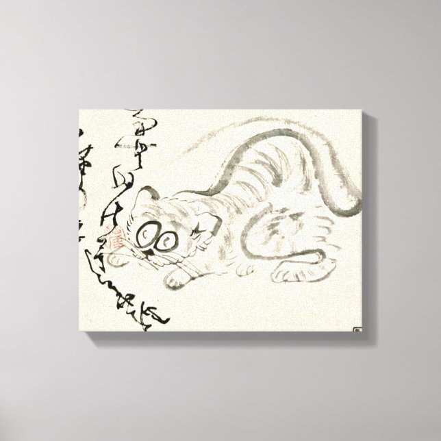 Lienzo Clásicos Zen - Gibon Sengai - Tigre (Anverso)