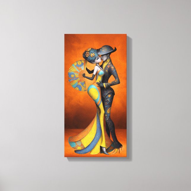 Lienzo Classic Wedding Anniversary Plaque – Elegant Gift  (Anverso)