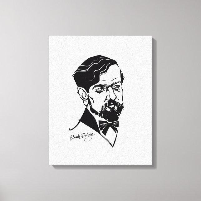 Lienzo Claude Debussy (Anverso)