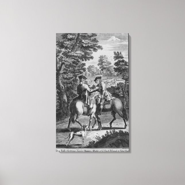 Lienzo Claude Duval robando Squire Roper (Anverso)