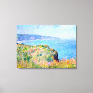 Lienzo Claude Monet: Acantilado cerca de Pourville