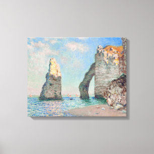 Lienzo Claude Monet - Acantilados en Etretat