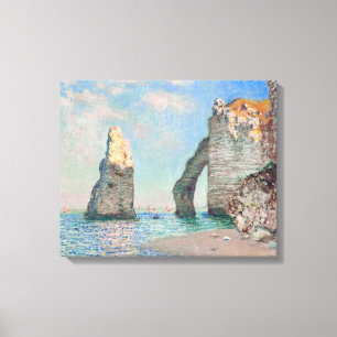 Lienzo Claude Monet - Acantilados en Etretat