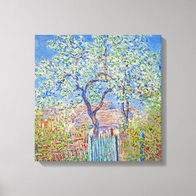 Lienzo Claude Monet - Árbol De Pear En Flor (Anverso)