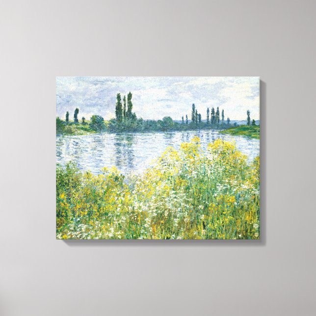 Lienzo Claude Monet | Bancos del Sena, Vetheuil, 1880 (Anverso)