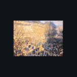 Lienzo Claude Monet - Boulevard des Capucines en París<br><div class="desc">Boulevard des Capucines en París - Claude Monet,  Oil on Canvas,  1873</div>