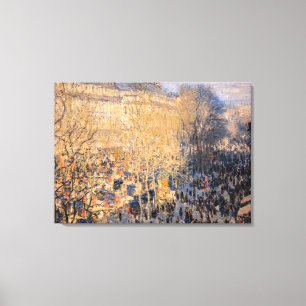 Lienzo Claude Monet - Boulevard des Capucines en París
