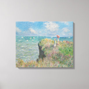 Lienzo Claude Monet - Camino acantilado en Pourville