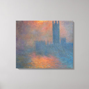 Lienzo Claude Monet - Casas del Parlamento Londres