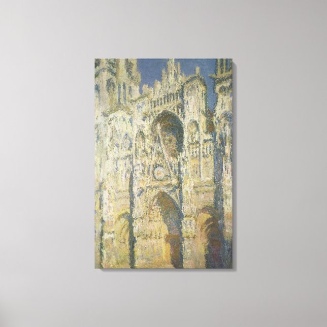 Lienzo Claude Monet | Catedral de Rouen a plena luz del s (Anverso)