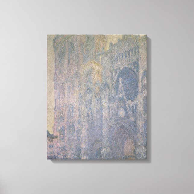 Lienzo Claude Monet | Catedral de Rouen, armonía en blanc (Anverso)