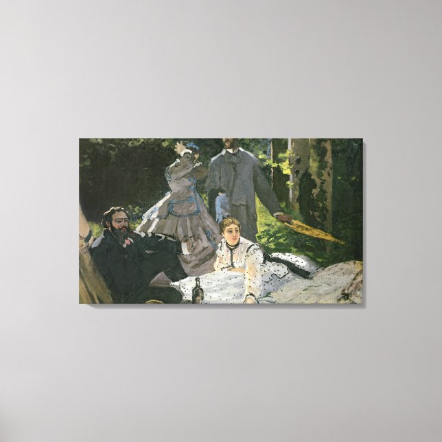 Lienzo Claude Monet | Dejeuner sur l'Herbe, Chailly (Anverso)