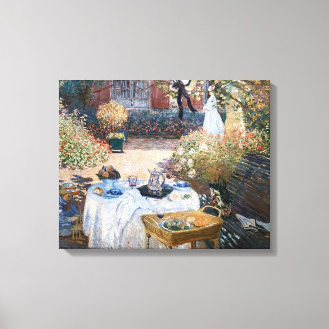 Lienzo Claude Monet - El almuerzo, panel decorativo (Anverso)