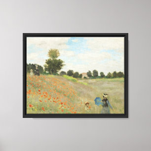 Lienzo Claude Monet El campo de amapolas cerca de Argente