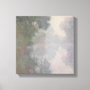 Lienzo Claude Monet el   el Sena en Giverny, nieblas de