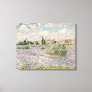 Lienzo Claude Monet el el Sena en Lavacourt