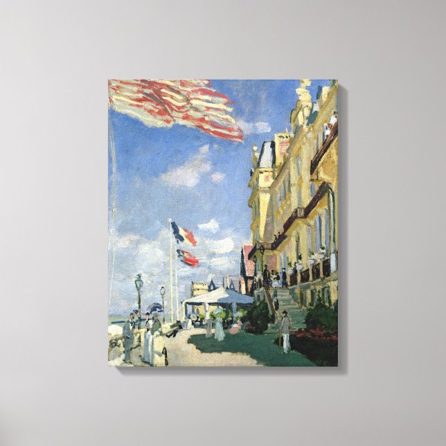 Lienzo Claude Monet | El Hotel des Roches Noires (Anverso)
