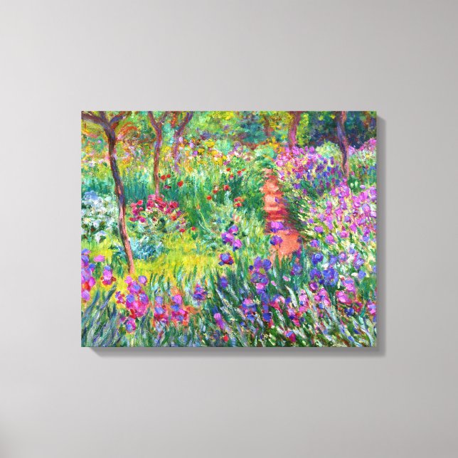 Lienzo Claude Monet: El jardín de Iris en Giverny (Anverso)