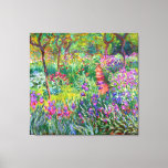 Lienzo Claude Monet: El jardín de Iris en Giverny<br><div class="desc">Una colorida impresión clásica de tela con iris garden en Giverny,  pintada por el pintor impresionista francés Claude Monet.</div>