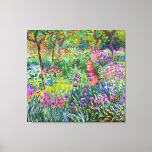 Lienzo Claude Monet: El jardín de Iris en Giverny