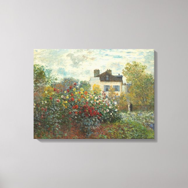 Lienzo Claude Monet | El Jardín del Artista en Argenteuil (Anverso)