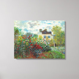 Lienzo Claude Monet - El jardín del artista en Argenteuil
