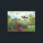 Lienzo Claude Monet - El jardín del artista en Argentina<br><div class="desc">El Jardín del Artista en Argenteuil / A Corner of the Garden with Dahlias - Claude Monet,  Oil on Canvas,  1873</div>