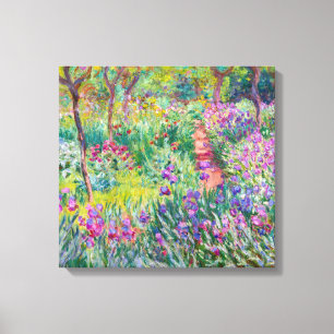 Lienzo Claude Monet - El jardín del Iris en Giverny