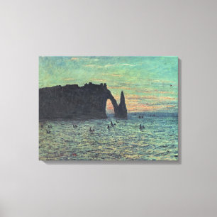 Lienzo Claude Monet el la aguja hueco en Etretat, 1883