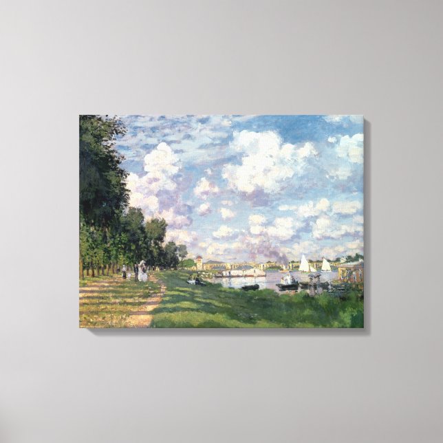 Lienzo Claude Monet | El puerto deportivo de Argenteuil,  (Anverso)