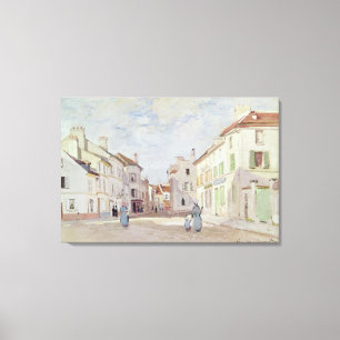 Lienzo Claude Monet el Rue de la Chaussee en Argenteuil