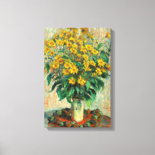 Lienzo Claude Monet - Flores de Tupinambo