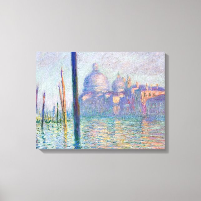 Lienzo Claude Monet - Gran Canal, Venecia (Anverso)