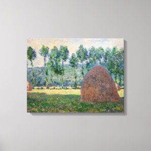 Lienzo Claude Monet - Haystacks cerca de Giverny