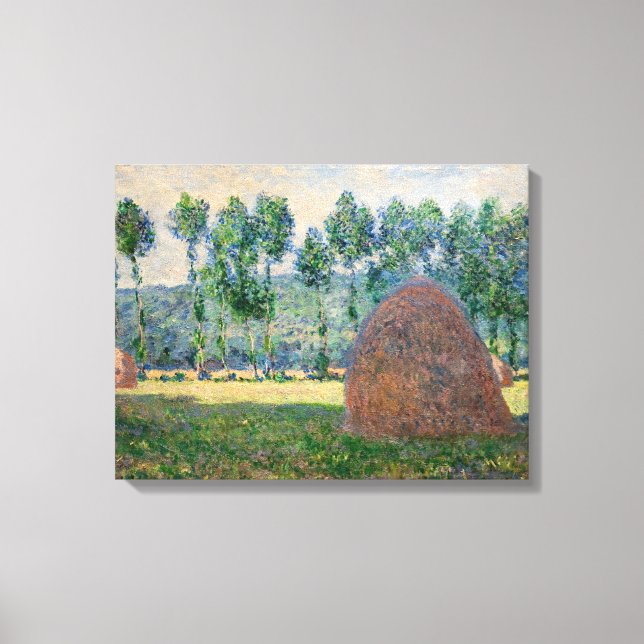 Lienzo Claude Monet - Haystacks cerca de Giverny (Anverso)
