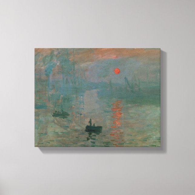 Lienzo Claude Monet - Impresión, amanecer (Anverso)