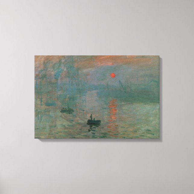 Lienzo Claude Monet - Impresión, amanecer (Anverso)