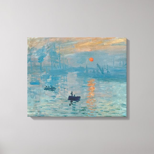 Lienzo CLAUDE MONET - Impresión, amanecer 1872 (Anverso)