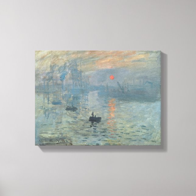 Lienzo Claude Monet – Impression – Sunrise 1872 (Anverso)