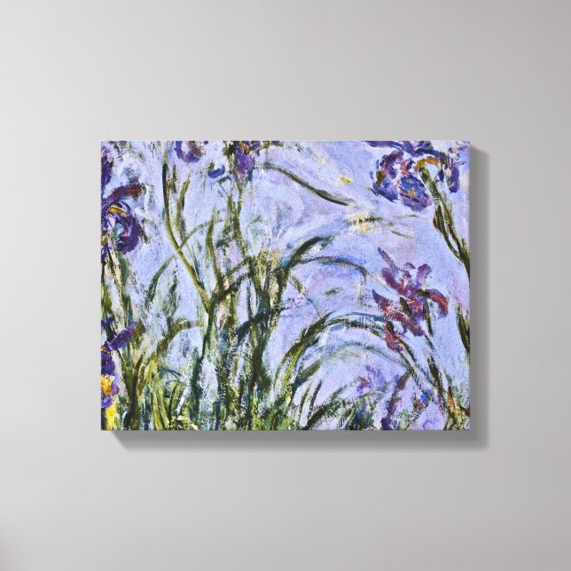 Lienzo Claude Monet - Iris Mauves (Anverso)