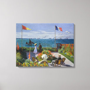 Lienzo Claude Monet - Jardín en Sainte-Adresse