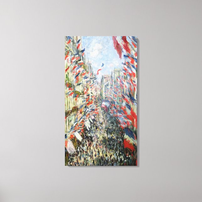 Lienzo Claude Monet | La calle Montorgueil, París (Anverso)