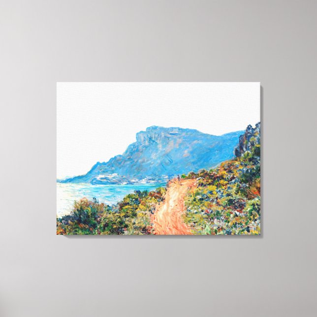 Lienzo Claude Monet La Corniche cerca de Mónaco (Anverso)